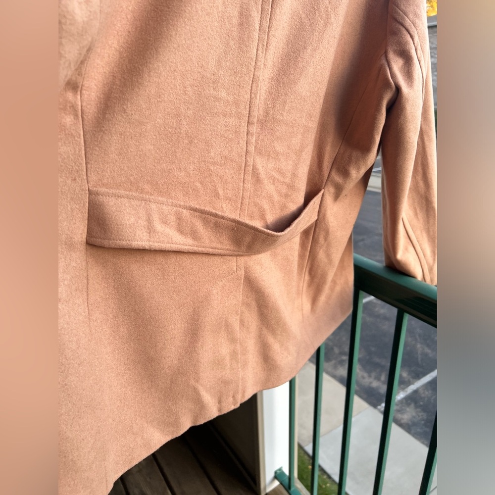 π Old Navy Camel Double-Breasted Peacoat Jacket XXL Classic Warm Wool Blend Coat - Picture 9 of 15